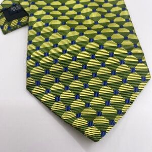 Talbots Men's Tie in Vibrant Green and Blue
